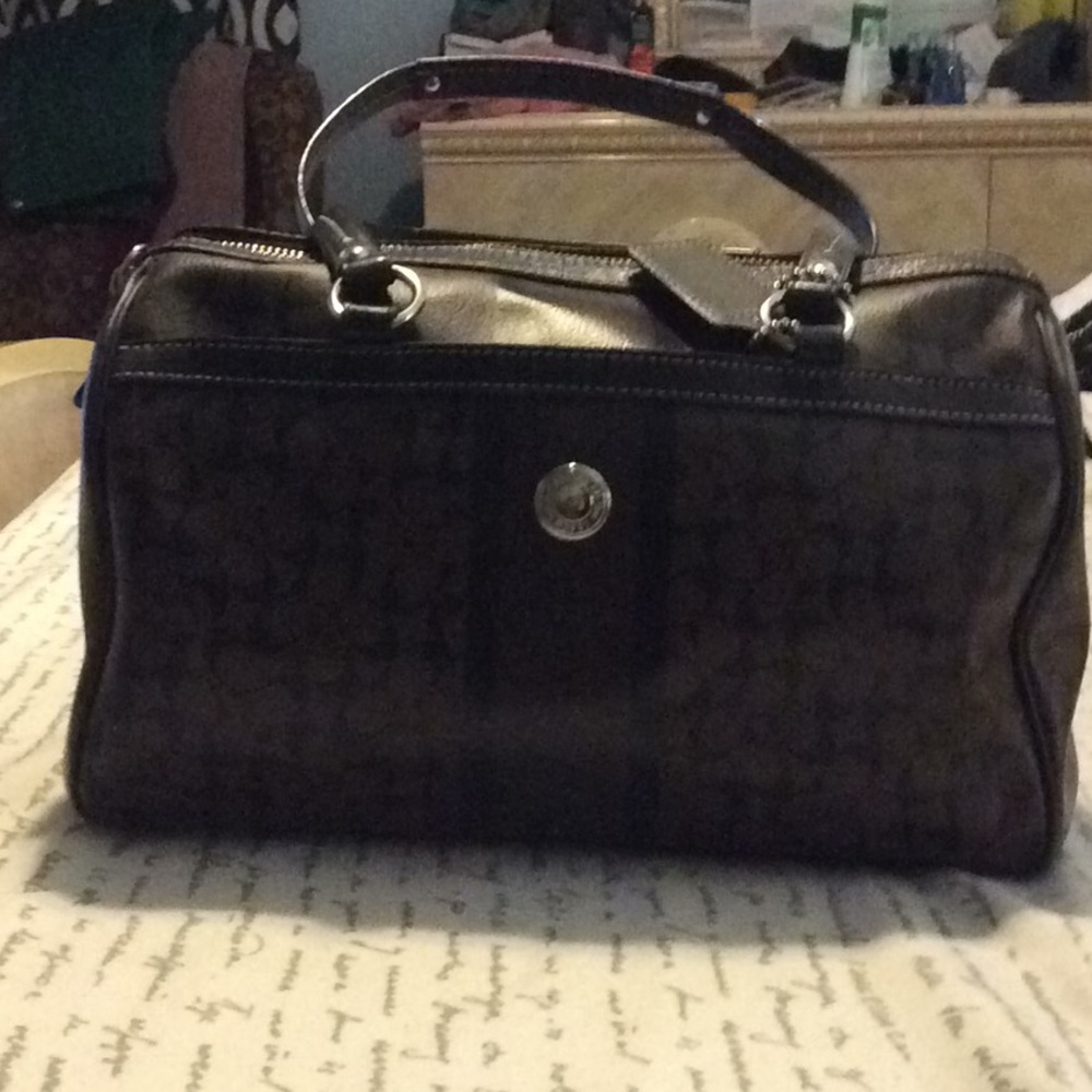 Coach Signature Boston Bag